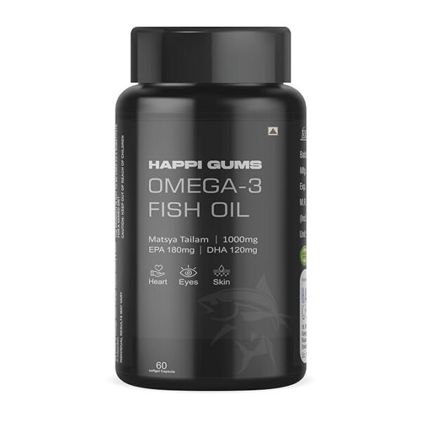 HAPPIGUMS Omega 3 Fish Oil 1000 Mg