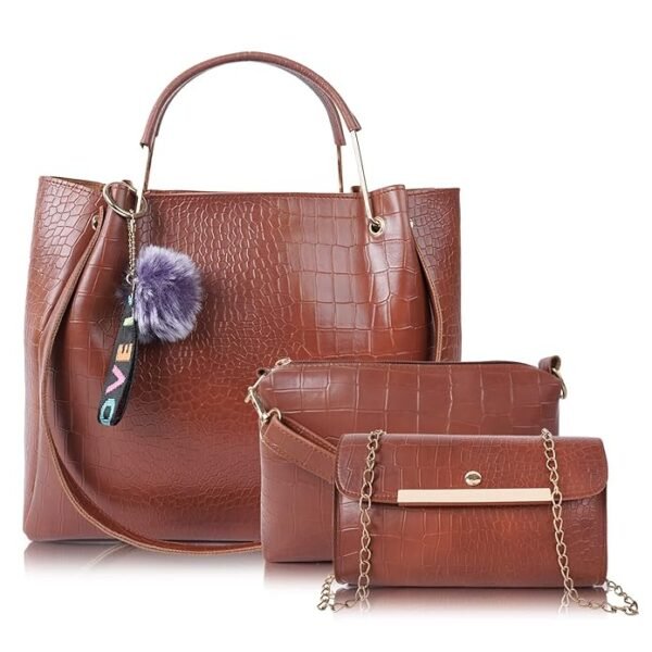 Envias Leatherette Handbags For Women's Ladies Combo Of 3
